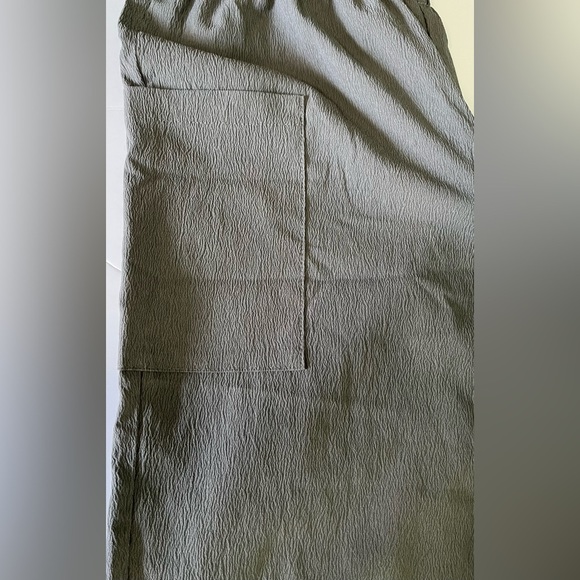 SHEIN Cargo Joggers Women’s M Smocked Elastic Waist Band Olive Khaki Green - Picture 5 of 8